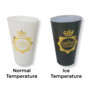 🔮 5/$25 Cornetto Trilogy Hot Fuzz Color Changing Pint‎ Glass